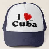 Ik hou van Cuba Trucker Pet (Voorkant)