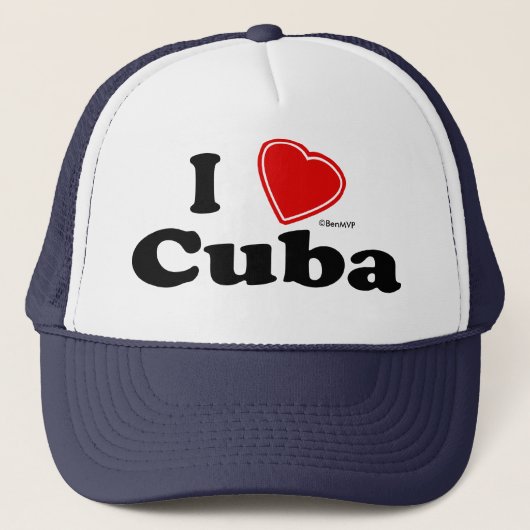 Ik hou van Cuba Trucker Pet (Voorkant)