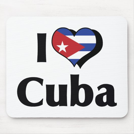 Ik hou van Cuba-vlag Muismat (Voorkant)