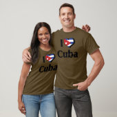 Ik hou van Cuba-vlag T-shirt (Unisex)