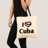 Ik hou van Cuba vlag Tote Bag (Voorkant (product))