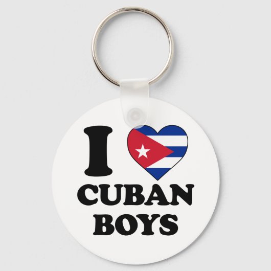 Ik hou van Cubaanse jongens Sleutelhanger (Voorkant)