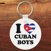 Ik hou van Cubaanse jongens Sleutelhanger (Voorkant)