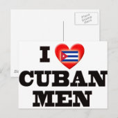 Ik hou van Cubaanse Mannen Briefkaart (Voorkant / Achterkant)