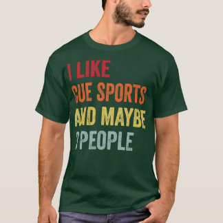 Ik hou van cuesporten, misschien 3 mensen t-shirt