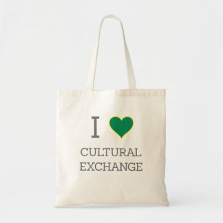Ik hou van culturele uitwisseling tas