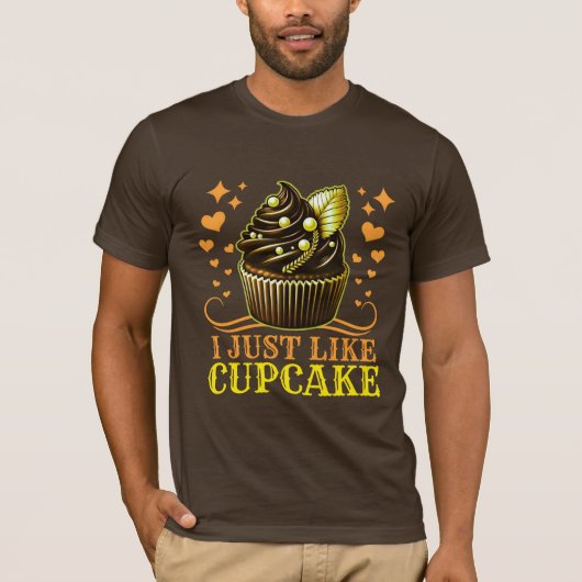 Ik hou van cupcake t-shirt (Voorkant)