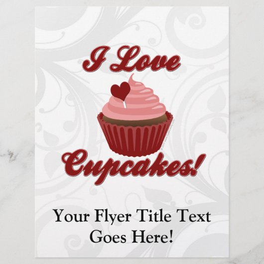 Ik hou van Cupcakes Flyer (Voorkant)