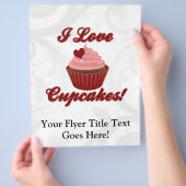 Ik hou van Cupcakes Flyer (Hand)