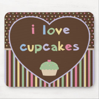 ik hou van cupcakes muismat