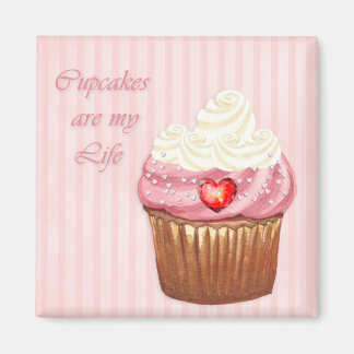 Ik hou van Cupcakes Refkoelkast Magnet