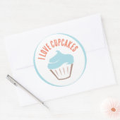 Ik hou van cupcakes Sticker (Envelop)