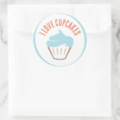Ik hou van cupcakes Sticker (Tas)