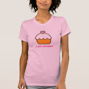 Ik hou van cupcakes! t-shirt