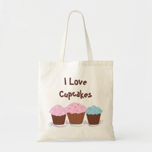 Ik hou van Cupcakes Tote Bag (Voorkant)
