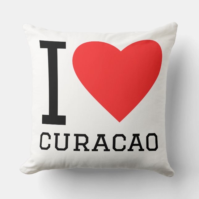 Ik hou van curaçao kussen (Voorkant)
