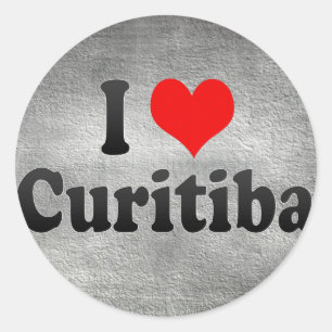 Ik hou van Curitiba, Brazilië Ronde Sticker