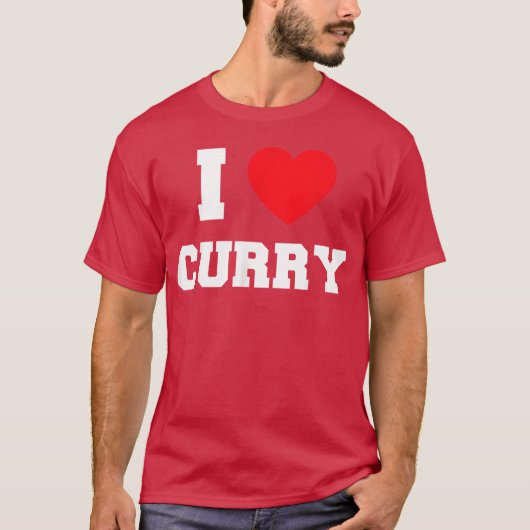 Ik hou van Curry vrienden T-shirt (Voorkant)