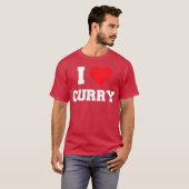 Ik hou van Curry vrienden T-shirt (Voorkant volledig)