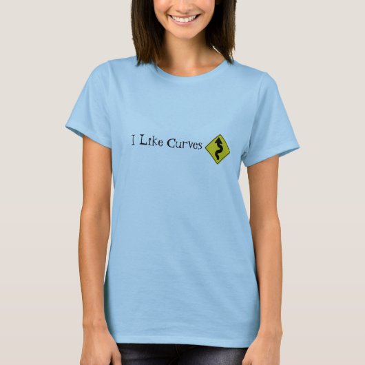Ik hou van Curves T-shirt (Voorkant)