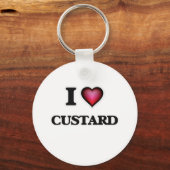 Ik hou van Custard Sleutelhanger (Voorkant)