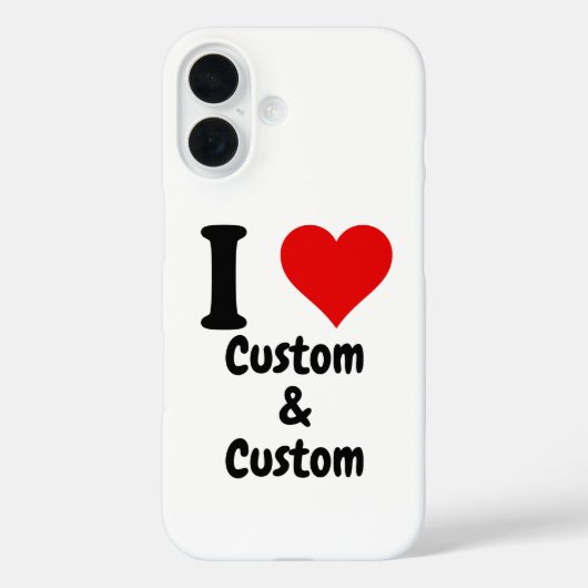  Ik hou van Custom Case-Mate iPhone Case (Achterkant)