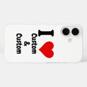  Ik hou van Custom Case-Mate iPhone Case (Achterkant (horizontaal))