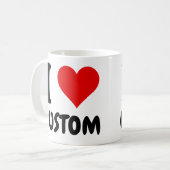  Ik hou van Custom Koffiemok (Voorkant links)