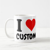 Ik hou van Custom Koffiemok (Links)