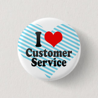 Ik hou van Customer Service Ronde Button 3,2 Cm