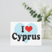 Ik hou van Cyprus Briefkaart (Staand voorkant)