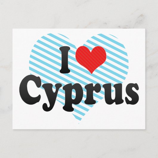 Ik hou van Cyprus Briefkaart (Voorkant)