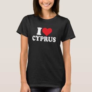 Ik hou van Cyprus Hart Cyprus trots T-shirt
