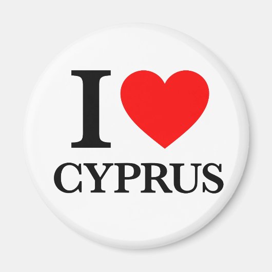 Ik hou van Cyprus Magneet (Voorkant)