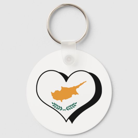 Ik hou van Cyprus Sleutelhanger (Voorkant)