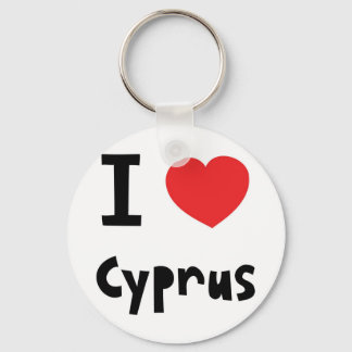 Ik hou van Cyprus Sleutelhanger