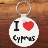 Ik hou van Cyprus Sleutelhanger (Voorkant)