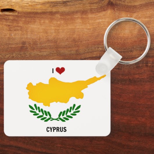Ik hou van Cyprus Sleutelhanger (Voorkant)