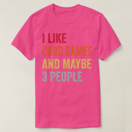Ik hou van d games misschien 3 mensen t-shirt (Design voorkant)