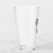 Ik hou van dachshond wiener hond schattig grappig  glas (Rechts)