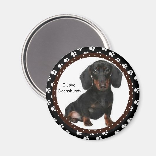 Ik hou van Dachshunds Magnet (Voorkant / Achterkant)