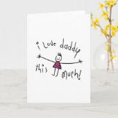 IK HOU VAN DADDY. NIEUWE FATHERS DAY GIFT IDEA KAART (Gele Bloem)