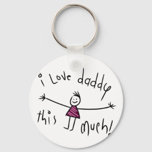 IK HOU VAN DADDY. NIEUWE FATHERS DAY GIFT IDEA SLEUTELHANGER
