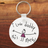 IK HOU VAN DADDY. NIEUWE FATHERS DAY GIFT IDEA SLEUTELHANGER (Voorkant)