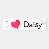 Ik hou van Daisy Bumpersticker (Voorkant)