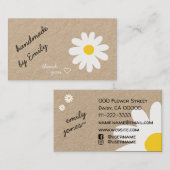 Ik hou van Daisy Handmade by Name met Social Media Visitekaartje (Voorkant / Achterkant)