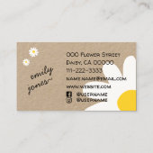 Ik hou van Daisy Handmade by Name met Social Media Visitekaartje (Achterkant)