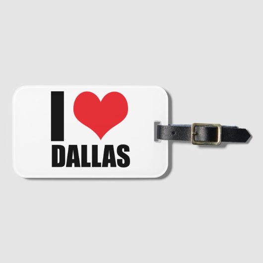 Ik hou van Dallas Bagagelabel (Voorkant (horizontaal))