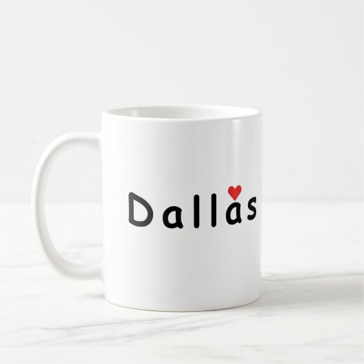 Ik hou van Dallas Koffiemok (Links)