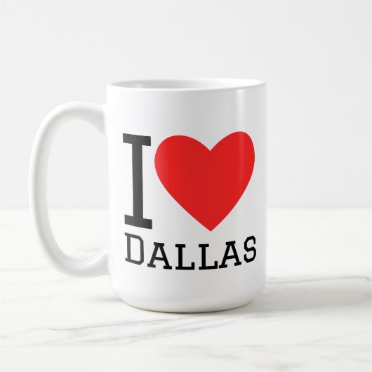 Ik hou van Dallas Koffiemok (Links)